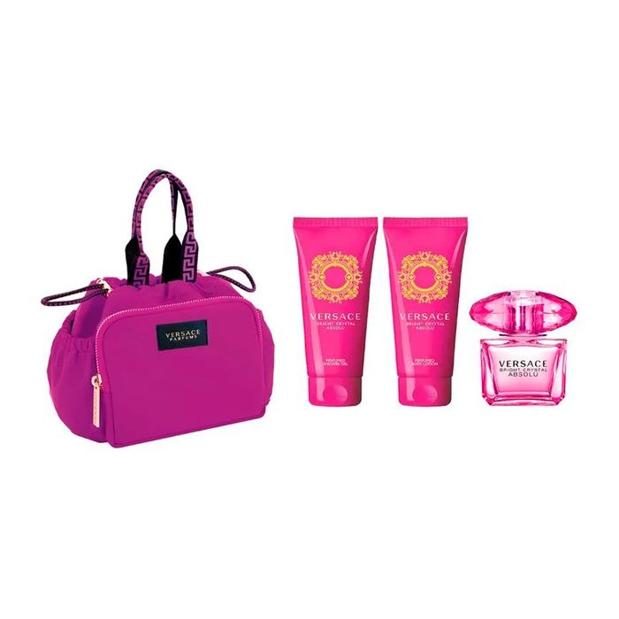 Kit Bright Crystal Versace Eau de Parfum 90ml + Loção Corporal 100ml + Gel De Banho 100ml + Necessaire