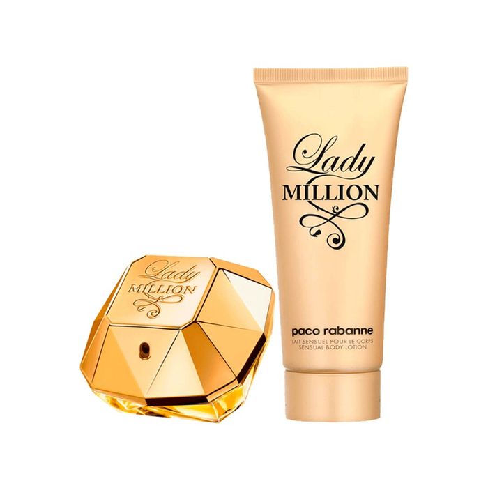Kit Lady Million Rabanne Eau de Parfum Feminino 80ml + Loção Corporal 100ml