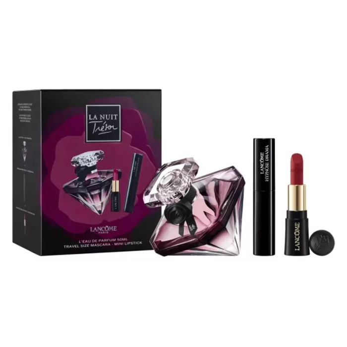 Kit La Nuit Trésor Lancôme Feminino Eau de Parfum 50ml + Máscara de Cílios 4ml + Mini Batom 1,6g