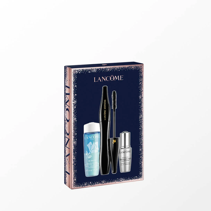 Kit Hypnôse Lancôme - Máscara de cílios Hypnôse 001 + Demaquilante Bi-Fácil 30ml + Génifique Yeu Light-Pearl 5ml
