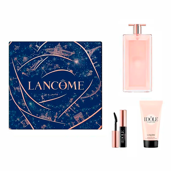 Kit Idôle Lancôme Eau De Parfum Feminino 50ml + Body Lotion 50ml + Mini Máscara de Cílios