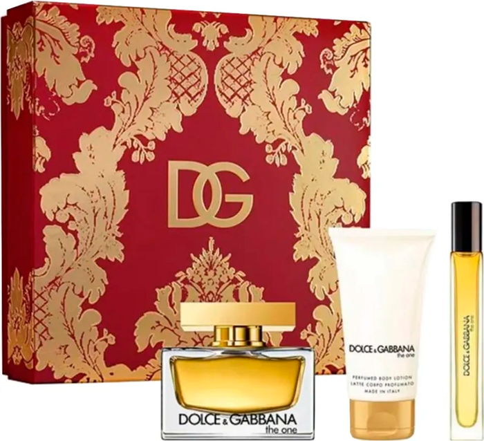 Kit The One Dolce & Gabbana Eau De Parfum Feminino 75ml + Loção Corporal 50ml + Travel Size10ml