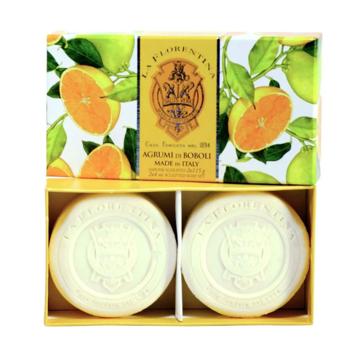 Kit  Boboli  Citrus  La Florentina - 2 Sabonetes 115G