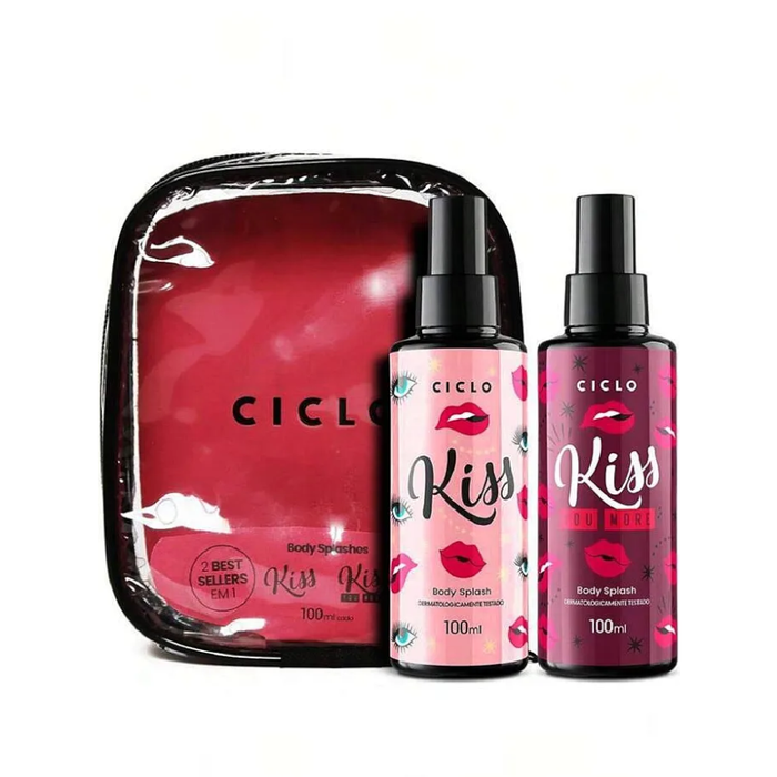 Kit  Kiss Body Splah Ciclo - Kiss 100ml + Kiss Me More 100ml