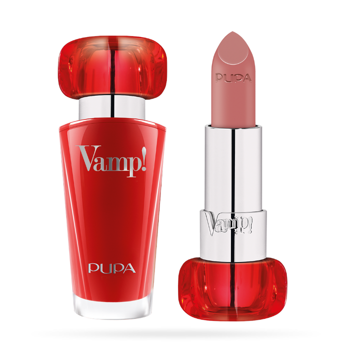 Vamp! Batom Labial Luminoso Volumizador Pupa Milano 102 Rose Nude 