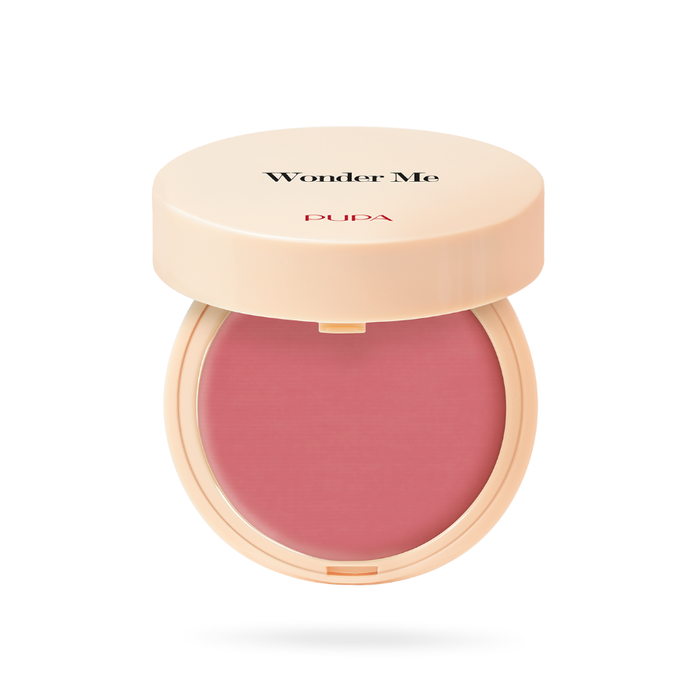 Wonder Me Blush De Efeito Natural Com  Ácido Hialurônico Pupa Milano 005 Deep Passion Matt