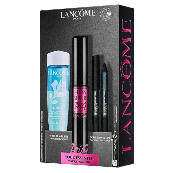 Kit Monsieur  Big  Lancôme  - Máscara De Cílios  Monsieur  Big  + Mini  Lápis  Drama Liqui-Pencil 08 + Bi-Fácil 30ml