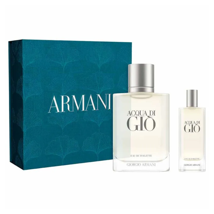 Kit Acqua  Di  Gió  Armani  Eau de Toilette  Perfume Masculino  - 100ml + Mini 15ml