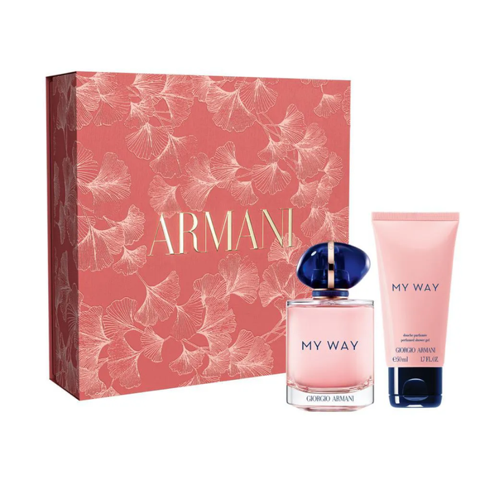 Kit  My  Way Armani Eau De Parfum Perfume Feminino - 90ml + Gel De Banho 50ml
