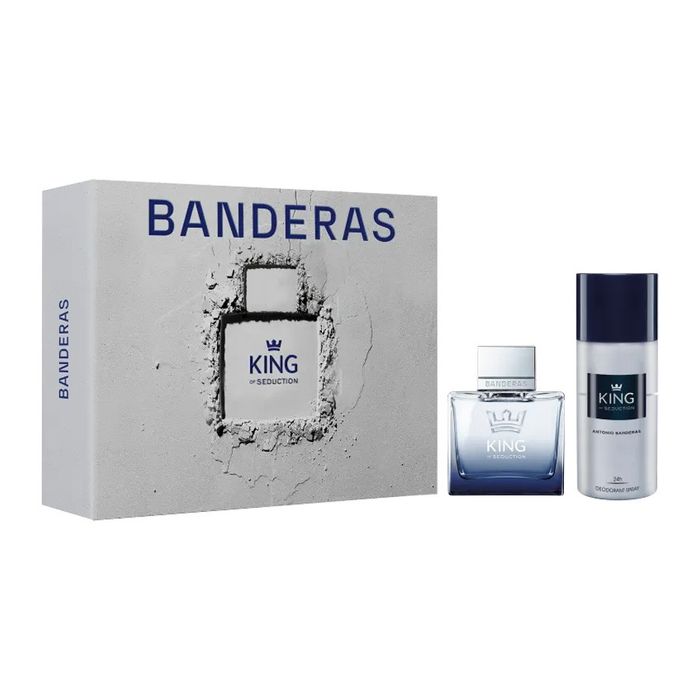 Kit King Of Seduction Bandeiras  Eau De Toilette  Perfume Masculino 100ml E Desodorante 150ml