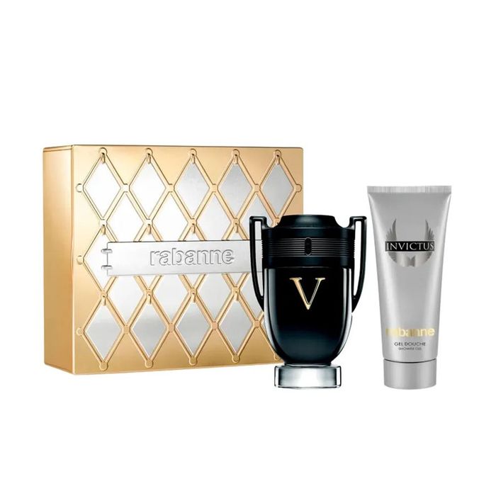 Kit Invictus Victory Rabanne Eau De Parfum Perfume Masculino - 100ml + Gel De Banho  100ml