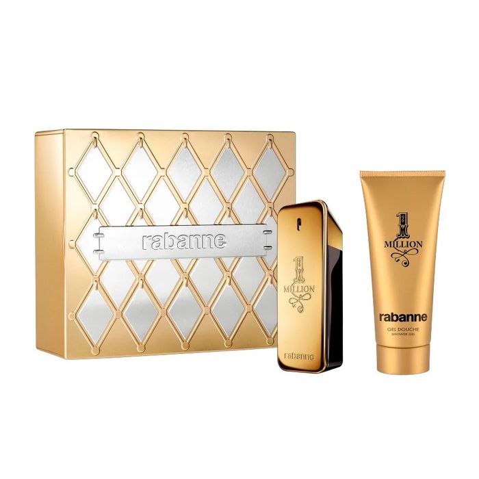  Kit Rabanne 1 Million EDT Perfume Masculino 100ml + Gel de Banho 100ml