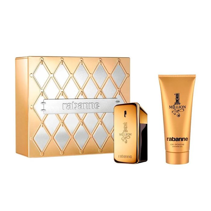 Kit 1 Million Rabanne Eau de Toilette Perfume Masculino - 50ml + Gel de Banho 100ml