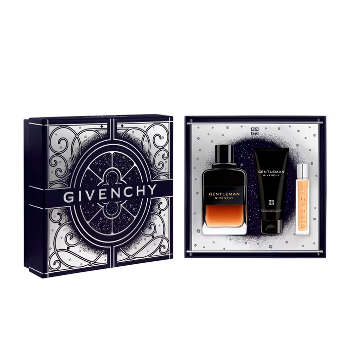Kit Gentleman Réserve Privée – Givenchy – Eau de Parfum – Perfume Masculino – 100ml + Gel de Banho 75ml + Travel Spray 12,5ml