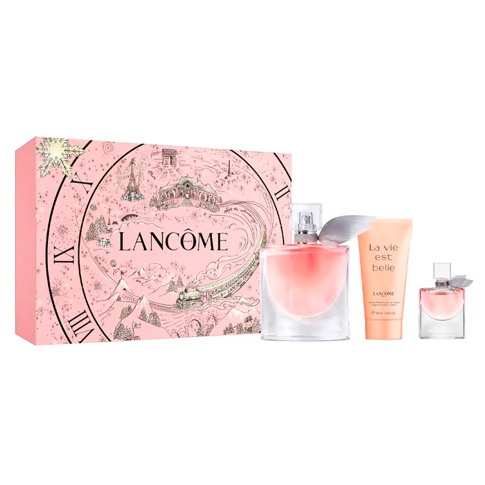 Kit Coffret La Vie  Est Belle EDP Feminino - 100ml + Loção Corporal 50ml + Miniatura 4ml