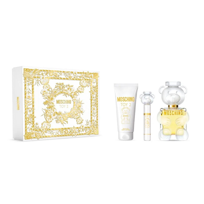 Kit Toy 2 Wom Moschino Feminino Eau De Toilette 100ml + Loção Corporal 100ml + Tamanho Viagem 10ml