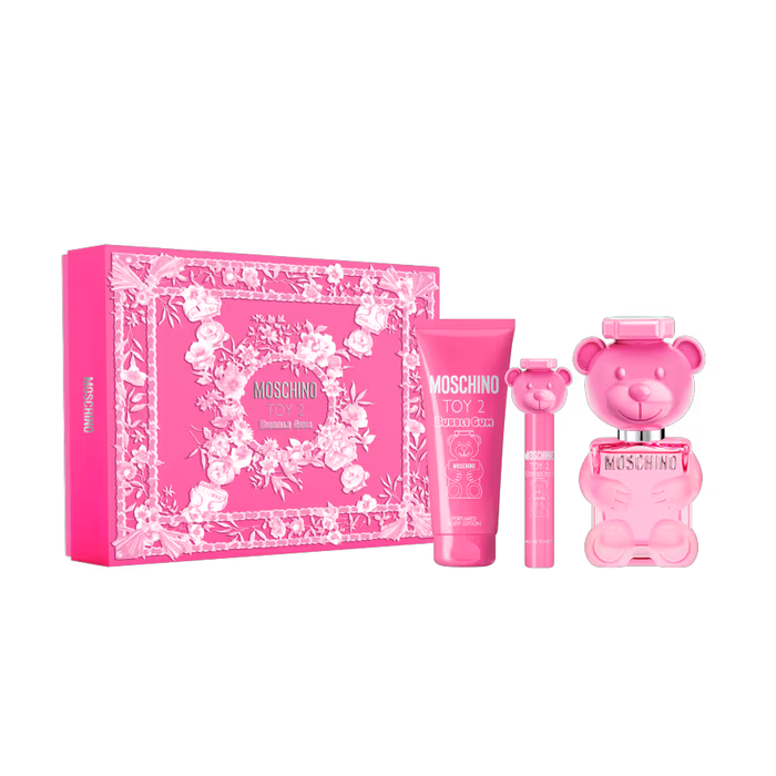 Kit Toy 2 Bubble Gum Wom Moschino Feminino Eau De Toilette 100ml + Gel De Banho 100ml + Tamanho Viagem 10ml
