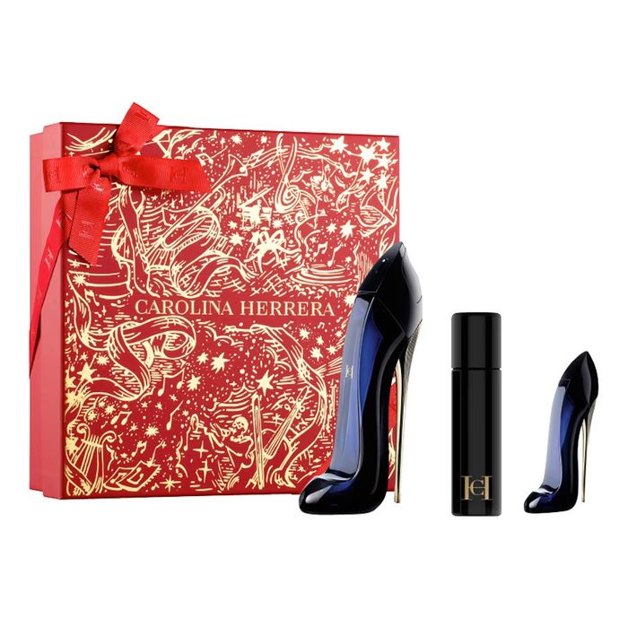 Kit Good Girl Carolina Herrera Eau de Parfum Perfume Feminino - 80ml - Mini Batom Labial Matte 741 - Mini 7ml