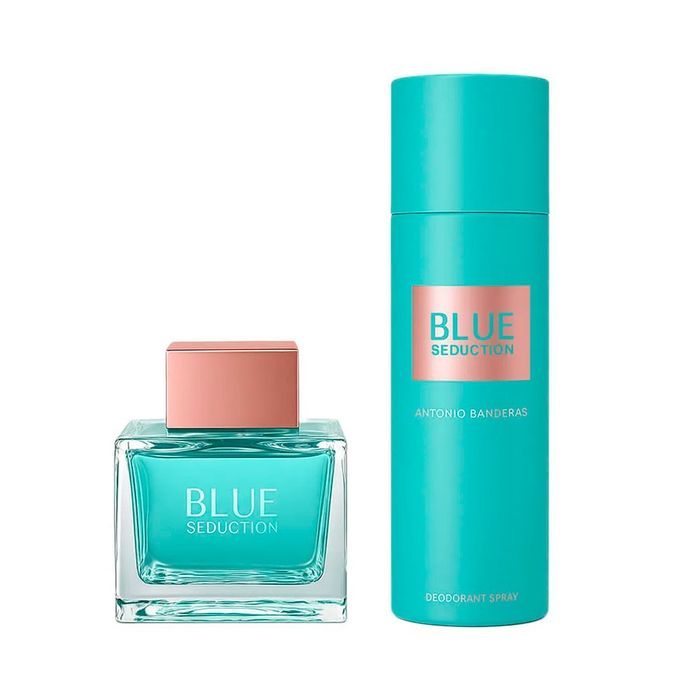 Kit Blue Seduction For Women Banderas Eau De Toilette Perfume Feminino 80ml  + Deo 150ml