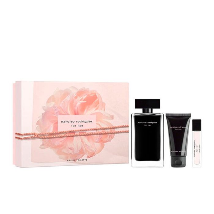 Kit Narciso Rodriguez For Her Feminino Eau de Toilette 100ml + Body Lotion 50ml + Mini 10ml