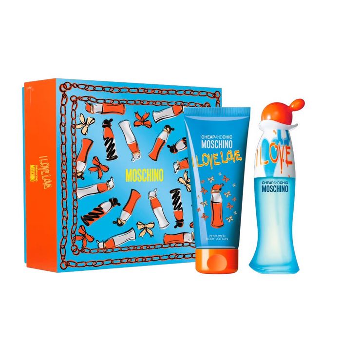 Kit l Love Love Moschino Feminino Eau de Toilette 50ml+ Body Lotion 100ml