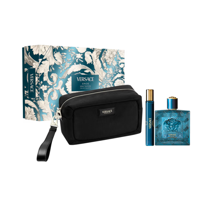 Kit Eros Versace Masculino Eau de Toilette 100ml + Eau de Toilette 10ml