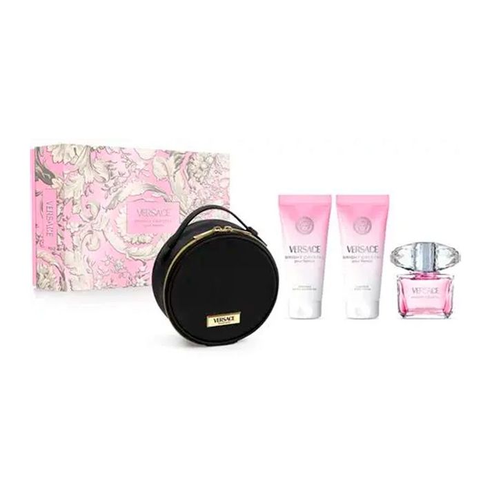 Kit Bright Crystal Versace Feminino Eau de Toilette 90ml+Shower Gel 100ml+Body Lotion 100ml