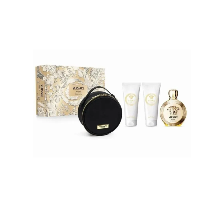 Kit Eros Femme Versace Feminino Eau de Parfum 100ml + Shower Gel 100ml + Body Lotion 100ml