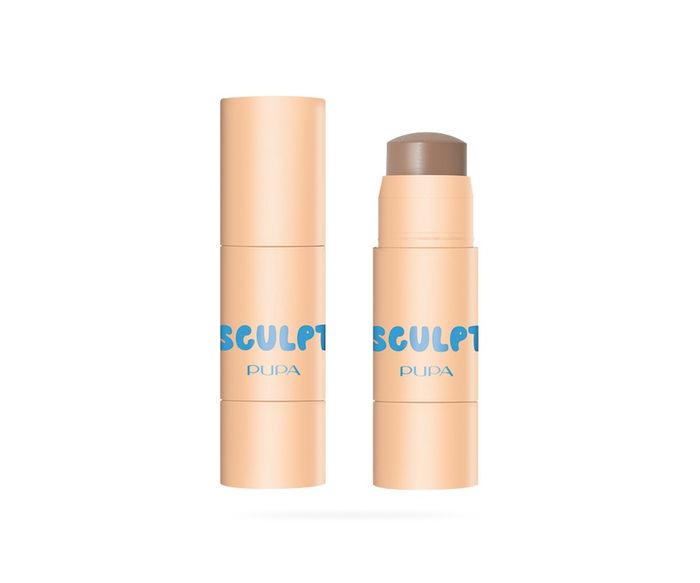 Sculpt Face Contouring Stick Medium Dark Pupa Milano Bastão para Contorno Facial