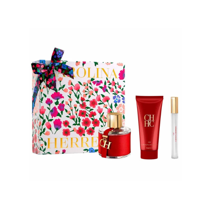 Kit CH Carolina Herrera Eau de Toilette Feminino 100ml + Creme Corporal + Travel Size