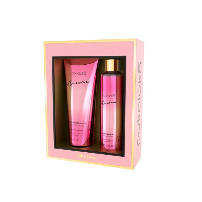 Kit Amora Pokoloka Loção+ Body Splash Feminino- 240ml