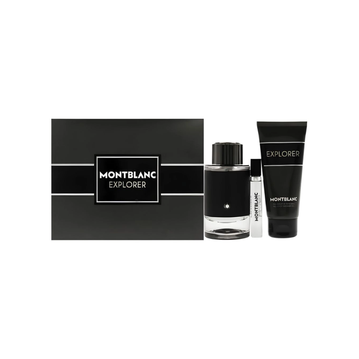 Kit Explorer Montblanc Eau de Parfum Perfume Masculino 100ml+ 7,5ml +Shave Gel 100ml