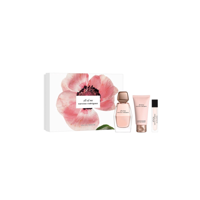 Kit All Of Me Narciso Rodriguez Eau  De Parfum Perfume Feminino - 90ML + Loção Corporal 50ML + Tamanho Viagem 10ML