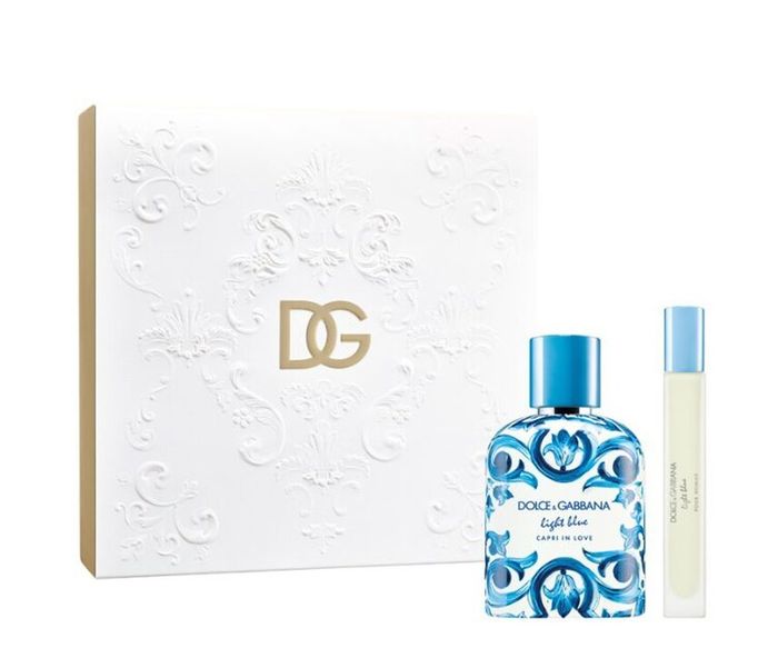 Kit Light Blue Capri In Love PH Dolce & Gabbana Eau de Toilette Masculino-100ml + Travel 10ml