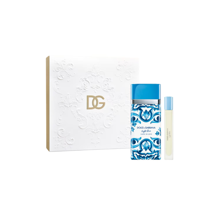 Kit Light Blue Capri In Love Dolce & Gabbana Eau de Toilette Feminino-100ml +Travel 10m