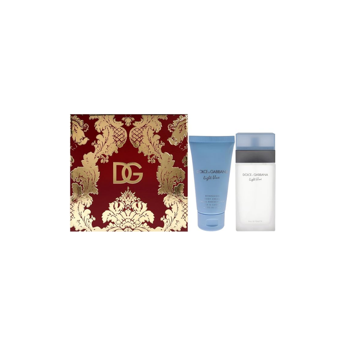 Kit Light Blue Dolce & Gabbana Eau De Toilette Perfume Feminino 100ml + Creme Corporal 50ml