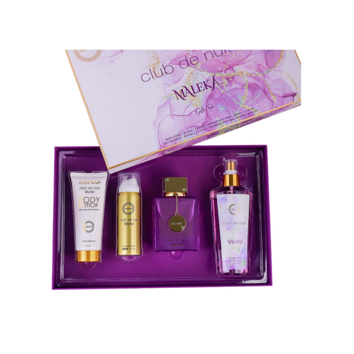 Kit Club de Nuit Maleka Armaf Eau de Parfum Perfume Feminino - 105ml + Body Spray 50ml + Body Mist 250ml