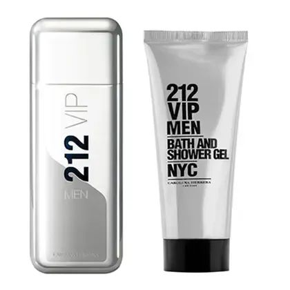 Kit 212 Vip Men Carolina Herrera Masculino Eau de Toilette 50ml + Gel de Banho 75ml