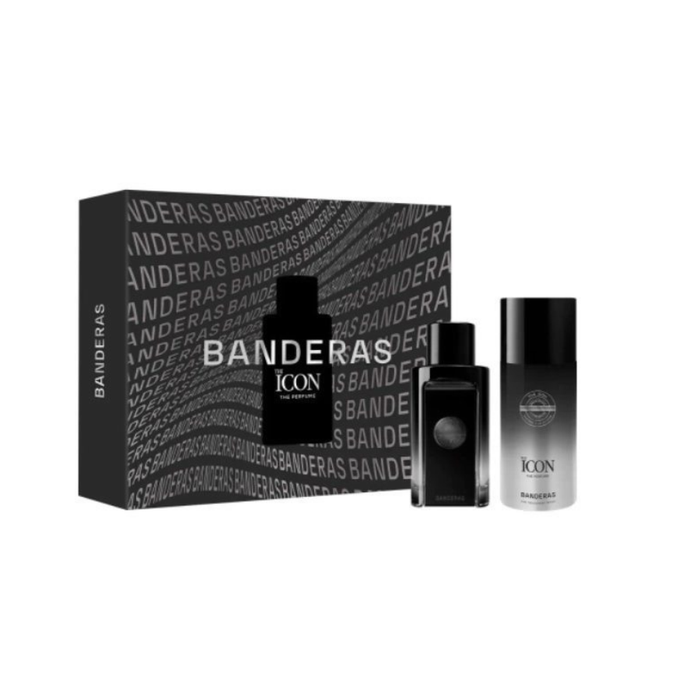Kit The Icon Banderas Eau de Parfum Perfume Masculino - 100ml + Desodorante 150ml