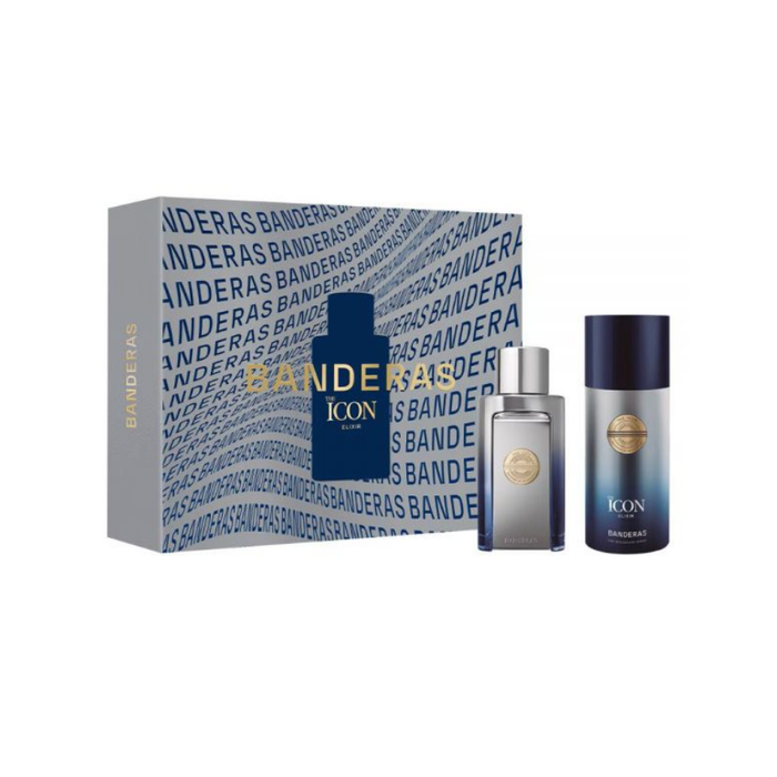 Kit The Icon Elixir Banderas Eau de Parfum Perfume Masculino - 100ml + Desodorante 150ml