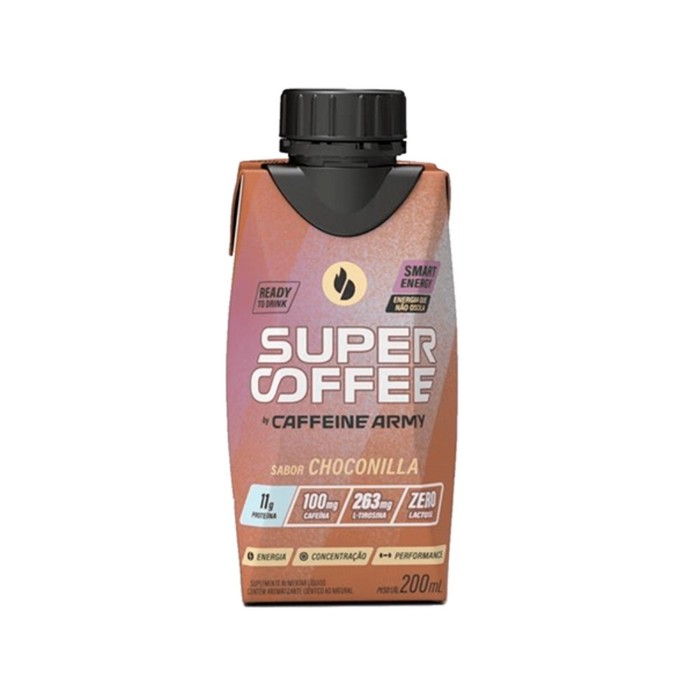 SUPERCOFFEE PRONTO PARA BEBER CHOCONILLA CAFFEINE ARMY 200ML