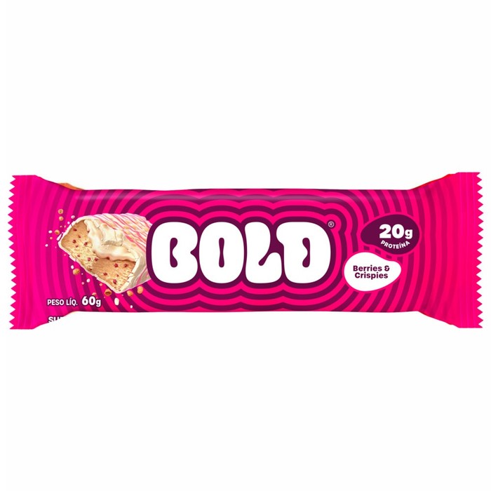 BARRA DE PROTEÍNA BERRIES CRISPIES BOLD 60G