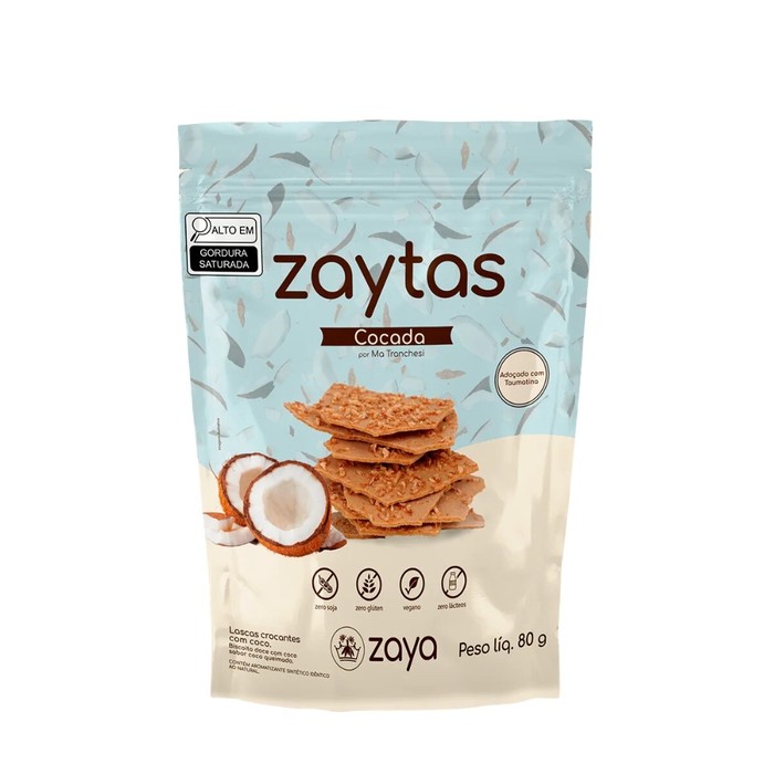 ZAYTAS COCADA ZERO AÇÚCAR ZAYA 80G