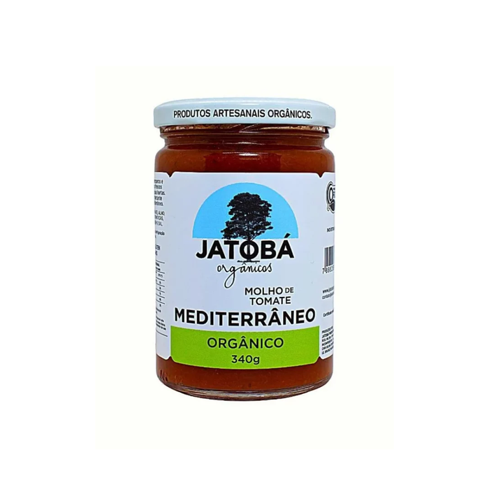 MOLHO DE TOMATE MEDITERRÂNEO ORGÂNICO JATOBA 340G   