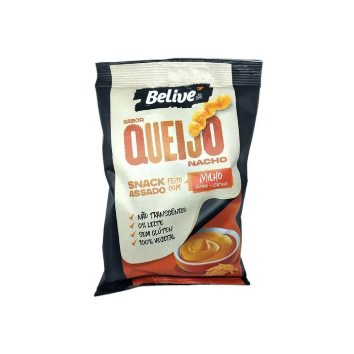 SNACK QUEIJO NACHO SEM GLÚTEN BELIVE 35G