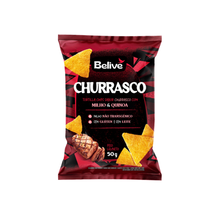 TORTILLA CHIPS CHURRASCO BELIVE 50G