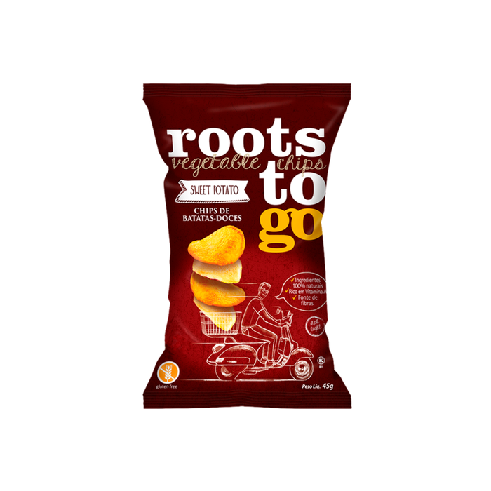 CHIPS DE BATATA DOCE ROOTS TO GO 45G