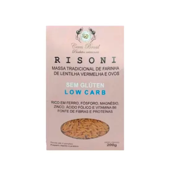 RISONI DE LENTILHA VERMELHA CERES 200G