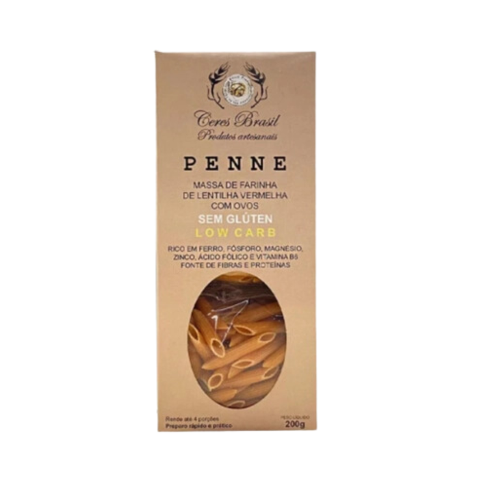 PENNE DE LENTILHA VERMELHA CERES BRASIL 200G