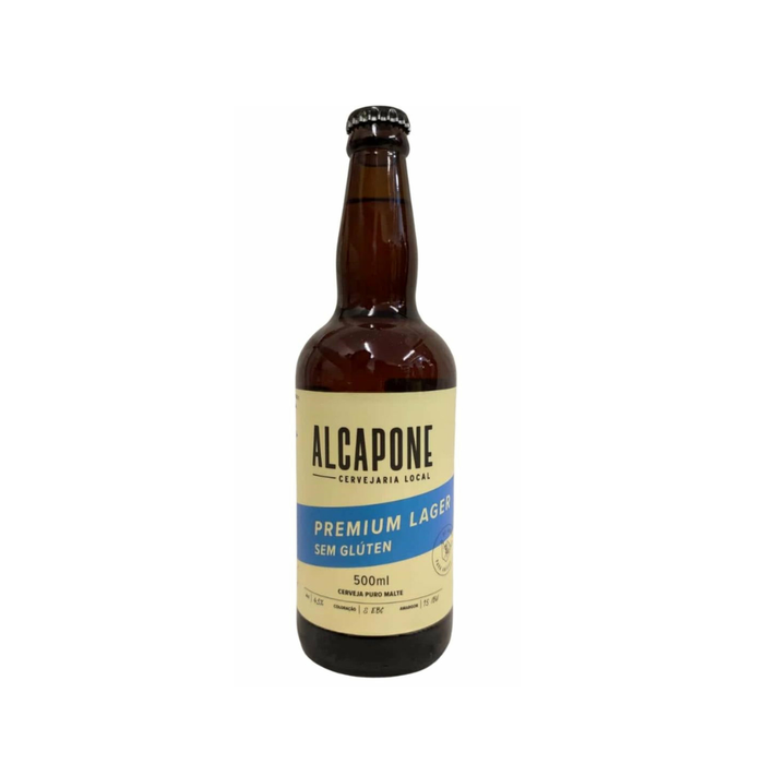 CERVEJA LAGER SEM GLÚTEN ALCAPONE 500ML